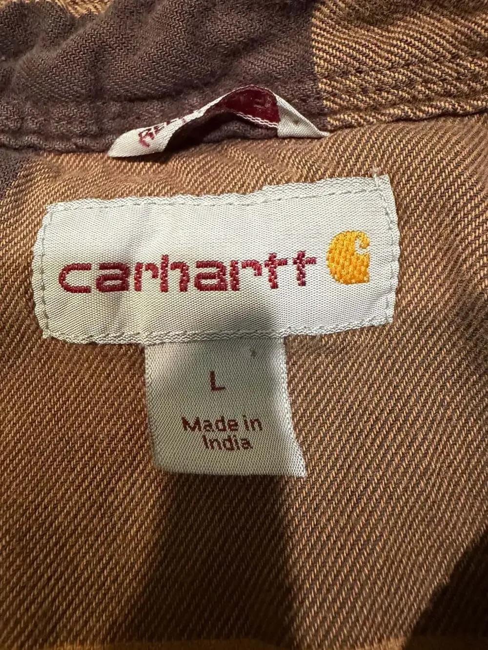Carhartt Hubbard Sherpa-Lined Plaid Shirt Jacket Size Large